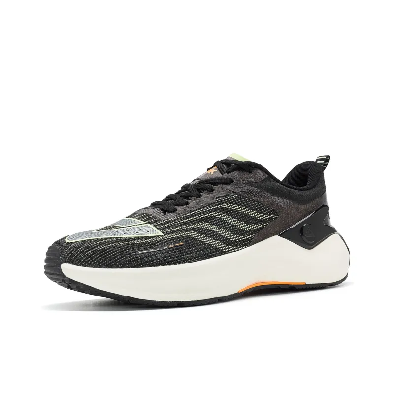 PEAK State Extreme 5.0 Pro Cushioning Wear Resistant Low Top Running Shoes Men's Black Sprout Green-2