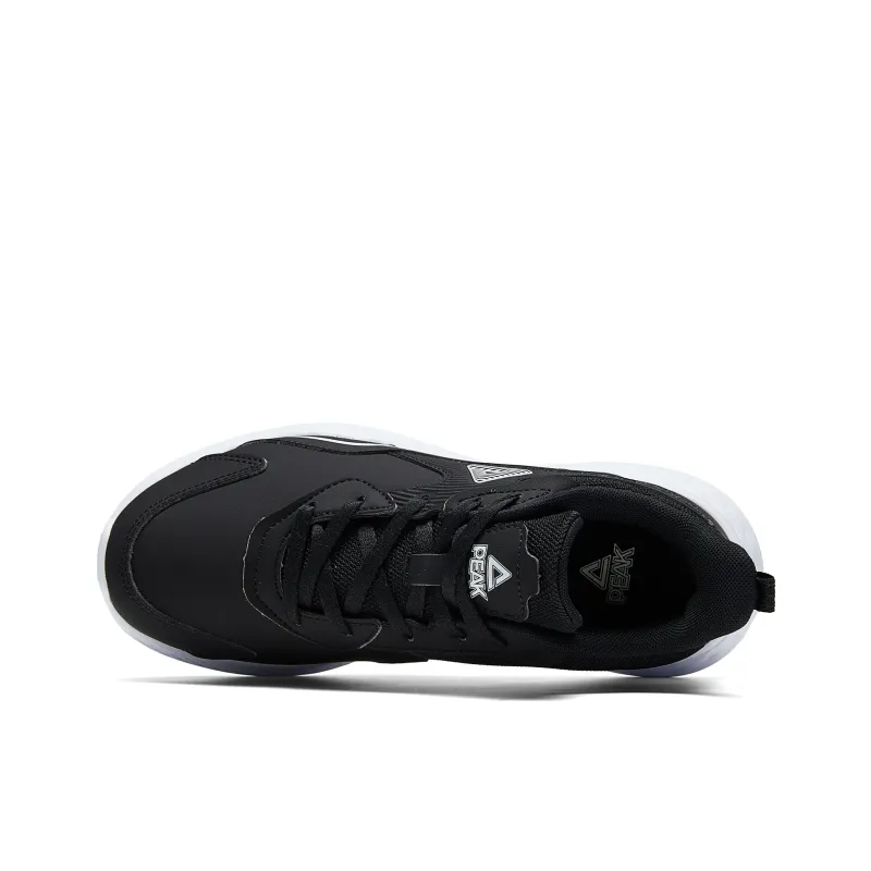 PEAK Cushioned Wear Resistant Breathable Slip Resistant Low Top Running Shoes Women's Black Baymax-3