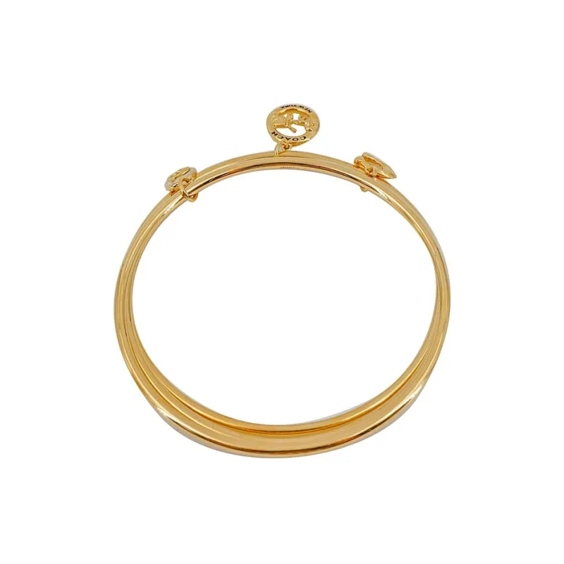 COACH Alloy Bangles Women's Gold-2