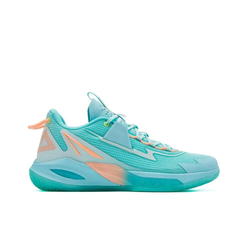PEAK Lightning 9 Anti Slip And Wear Resistant Breathable Low Top Basketball Shoes Men's Dreamy Green-1