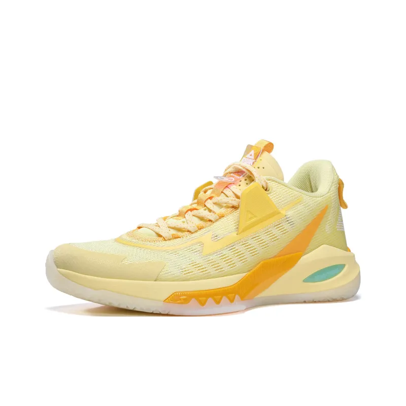 PEAK Lightning 9 Taichi Coverage Support Low Top Basketball Shoes Men's Yellow-2