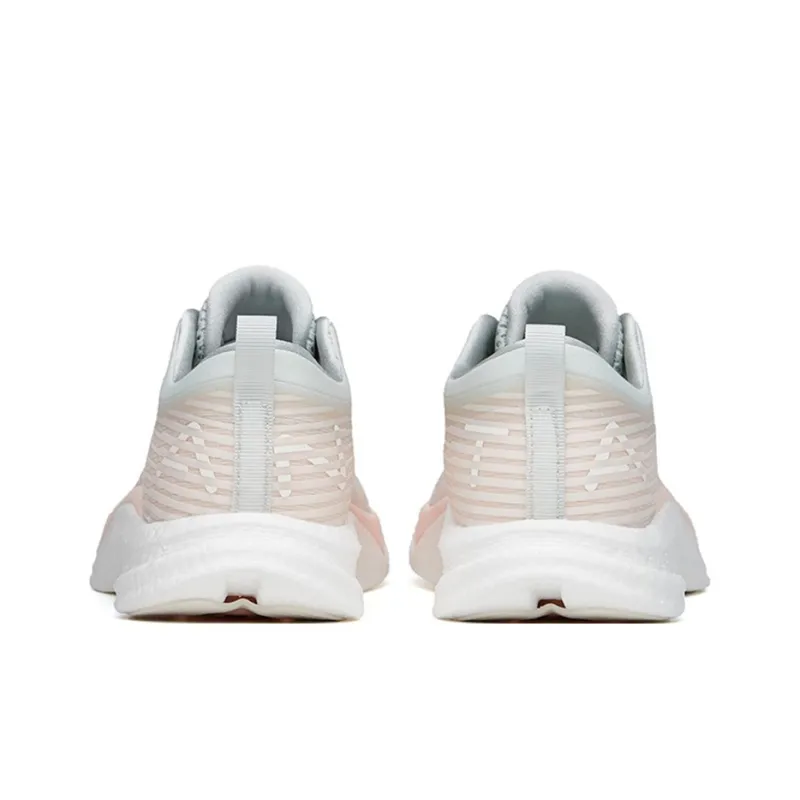 ANTA Four Generations Of Hydrogen Running Shoes Women's Low Top White Pale Pink Green-3