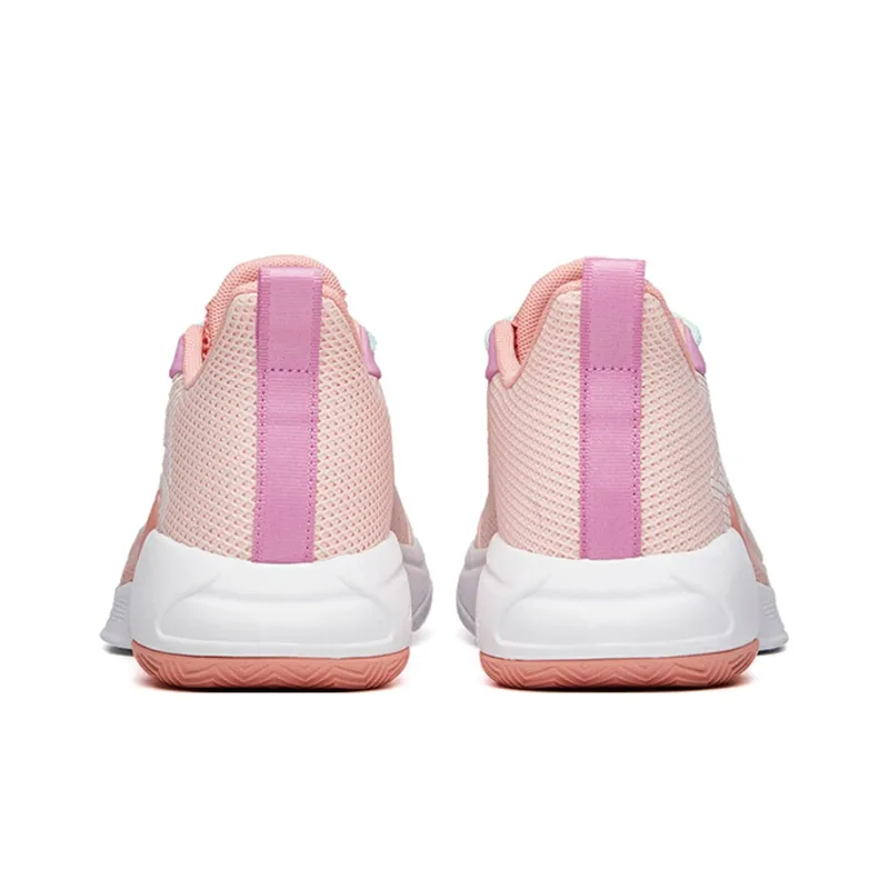 Anta Attack 3 Shock Absorbers With Slip Resistant And Abrasion Resistant Properties Low Top Basketball Shoes Men's Pink-3