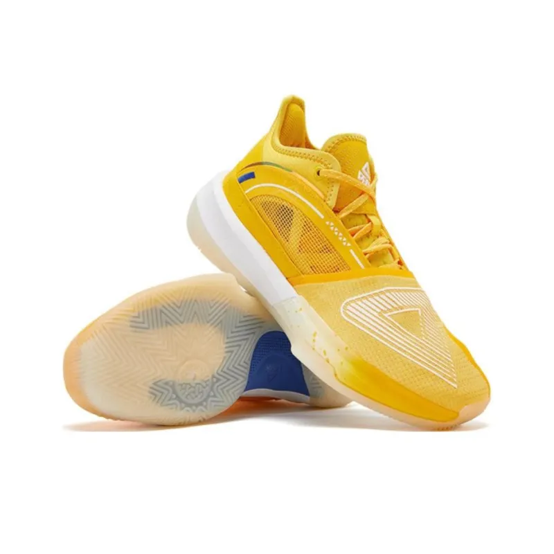 PEAK State Extremely Large Triangle 1.0 Basketball Shoes Unisex Mid Top Bright Yellow-7