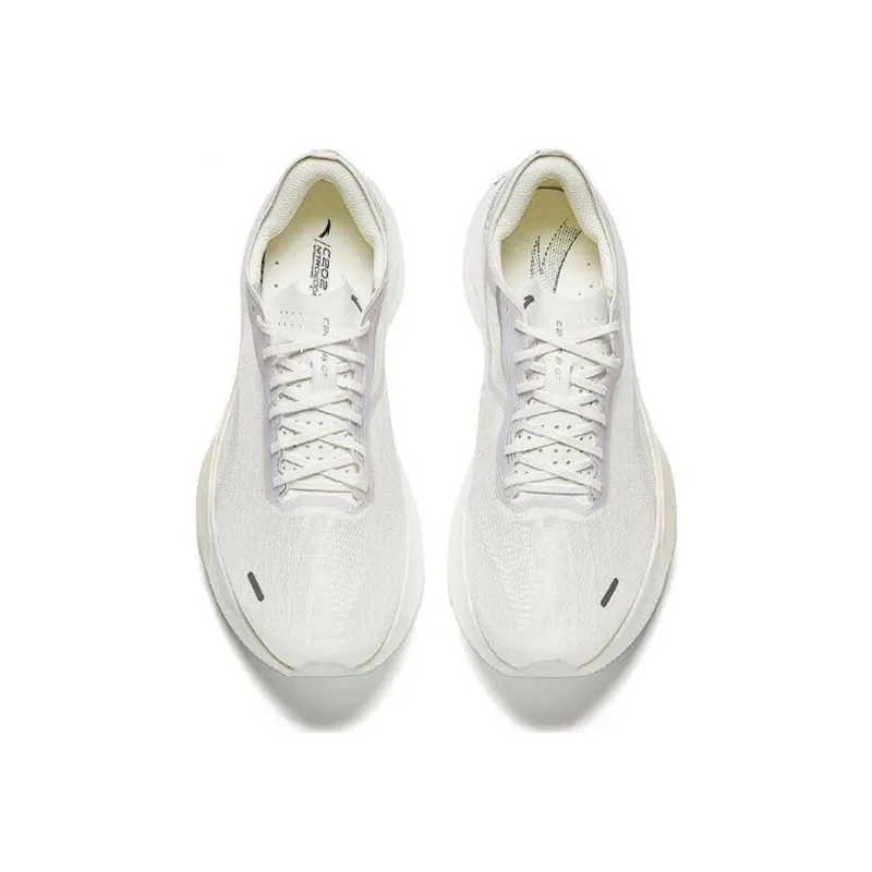 Anta C202 5 GT Cushioning Slip Resistant Low Top Marathon Running Shoes Men's White Gray-2