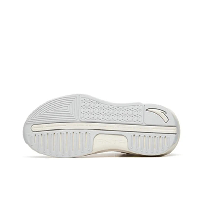 Anta C37 2.0 Lightweight And Breathable Mid Top Skateboard Shoes Women's White Gray-5