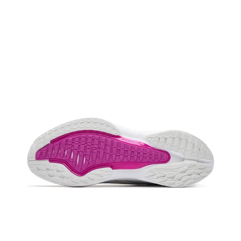 Anta MACH 2.0 Shock Absorbers With Slip Resistant Features Low Top Running Shoes Men's White Purple Black-5