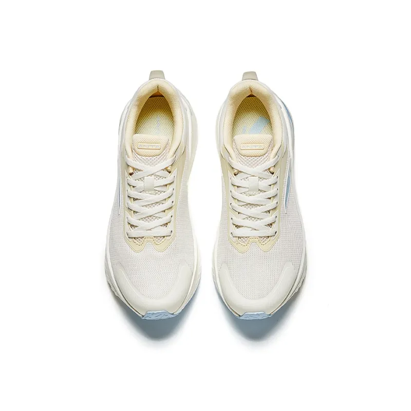 Anta Low Top Casual Running Shoes Women's White Yellow Blue-2