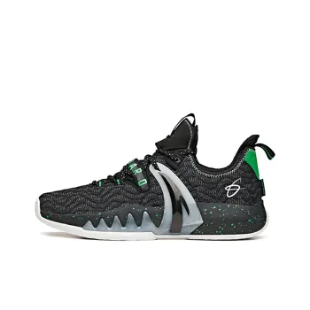 Anta GH2 'Away' Anti Slip Wear Resistant Low Top Basketball Shoes Black Green