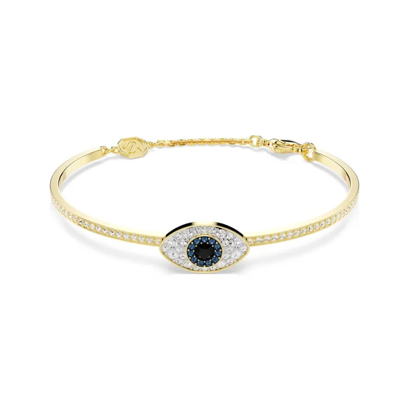 Swarovski Faux Crystal Bangles Women's Gold-0