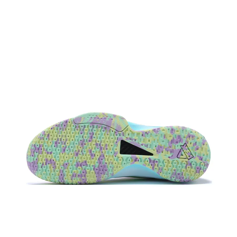 PEAK Flash 3 Paper Plane Abrasion Resistant Breathable Low Top Taichi Basketball Shoes Men's Ocean Blue Purple-5