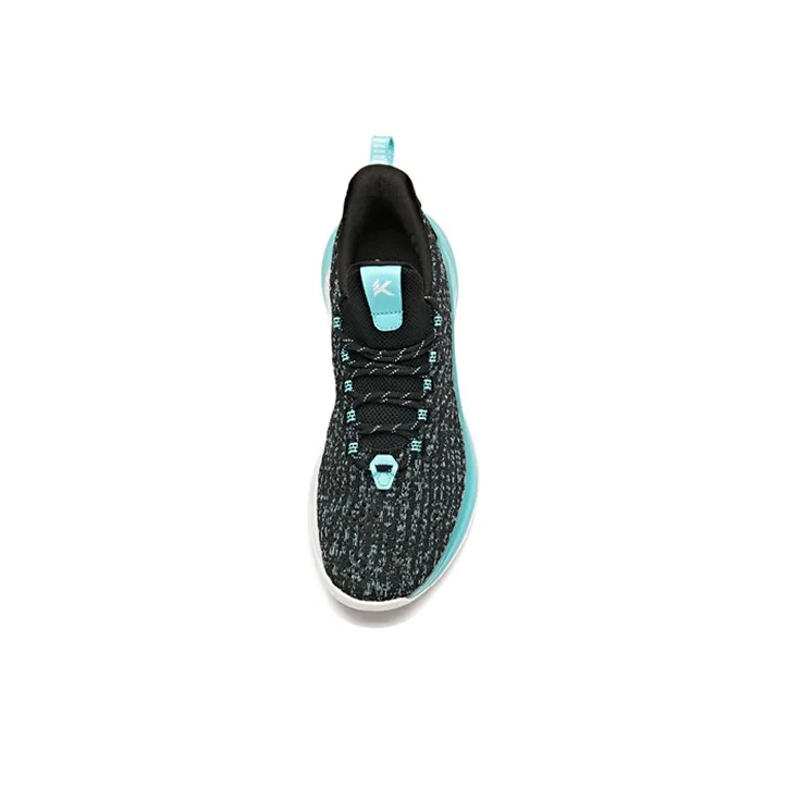 Anta Light Cavalry 4 Anti Slip Wear Resistant Low Top Basketball Shoes Men's Black Blue White-3
