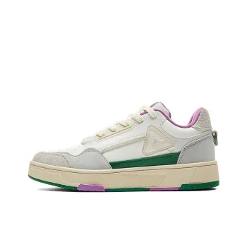 PEAK State Pole Pictorial Skateboard Shoes Women's Low Top White Purple