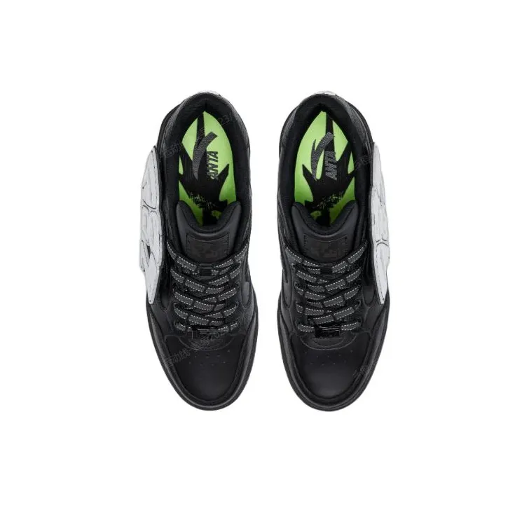 Anta 982 Special Edition Low Top Skateboard Shoes Women's Black White-3