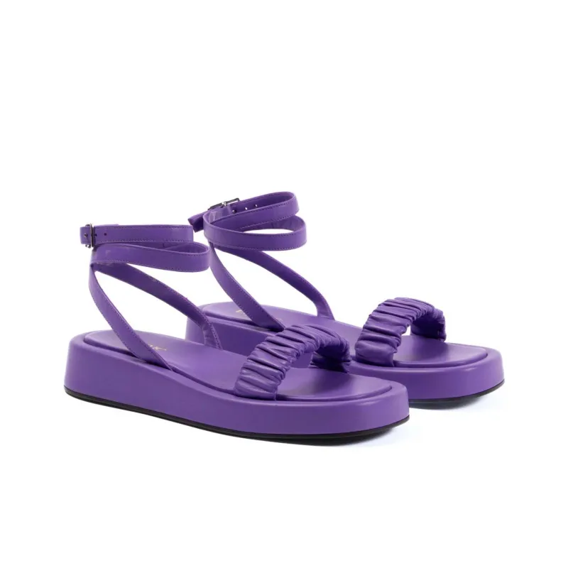 Elleme Chouchou One Strap Sandals 3.5cm Women's Purple-2