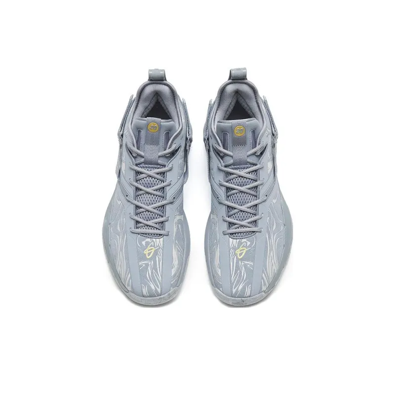 ANTA GH3 Basketball Shoes Men Low Top Marble/Gray-2