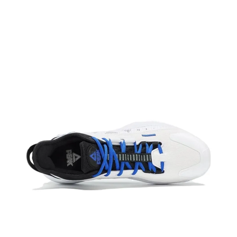 PEAK Magic Horse 1.0 Basketball Shoes Men Mid Top White/Black/Blue-2