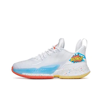Anta Light Horseman 3 Cushioned Slip Resistant Mid Top Basketball Shoes Men's White Blue