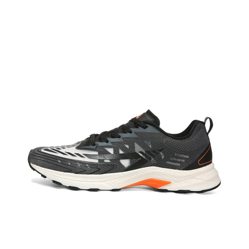 PEAK Light Bomb Pro Anti-Slip Wear-Resistant Low-Top Running Shoes Black Orange-0