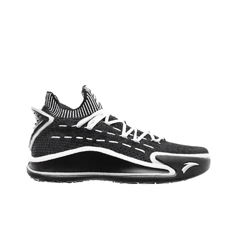 Anta KT5 KT 5 Cushioning Anti Slip And Wear Resistant Low Top Performance Basketball Shoes Black White-1
