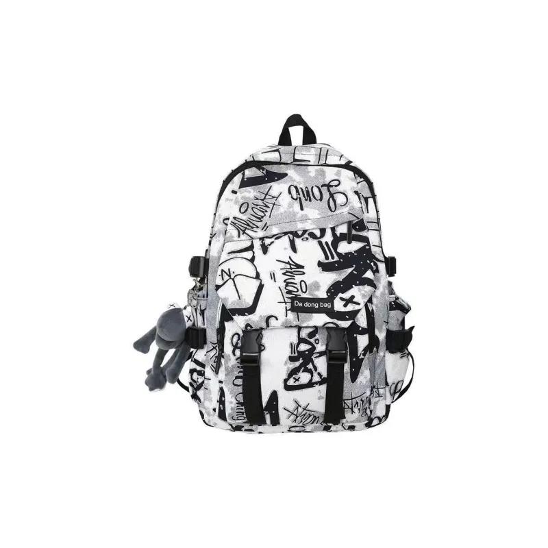 Cwatcun Nylon Backpack Regular Men's Black/Blue/White-6