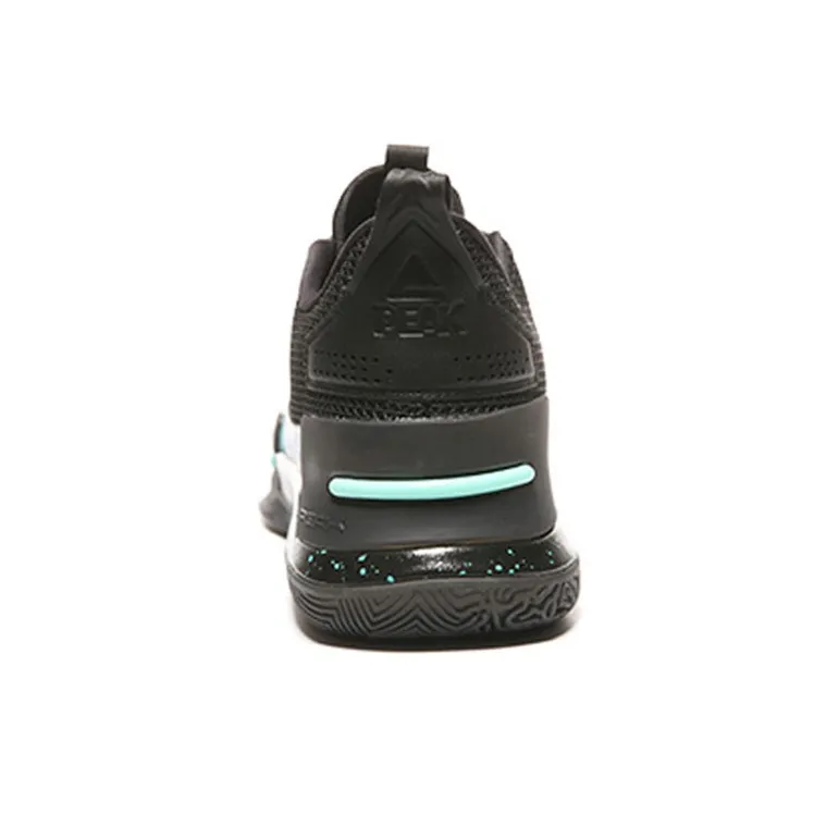 PEAK Flash Flash Route Wei Non slip Lightweight Low Top Basketball Shoes Black Green-2