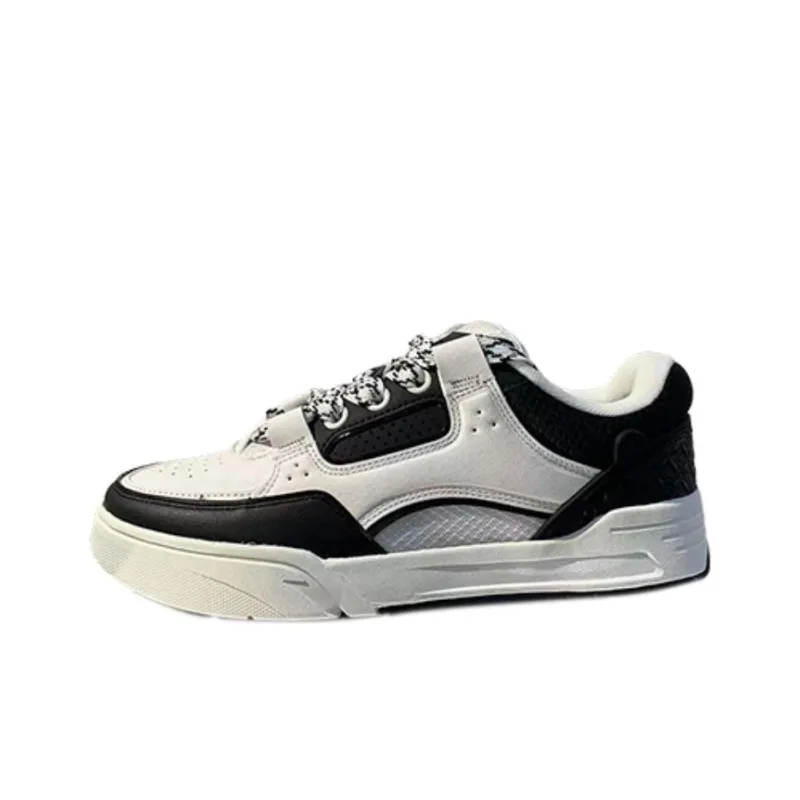 Anta AOJIE Slip Resistant Cushioning Low Top Skateboard Shoes Men's Black-0