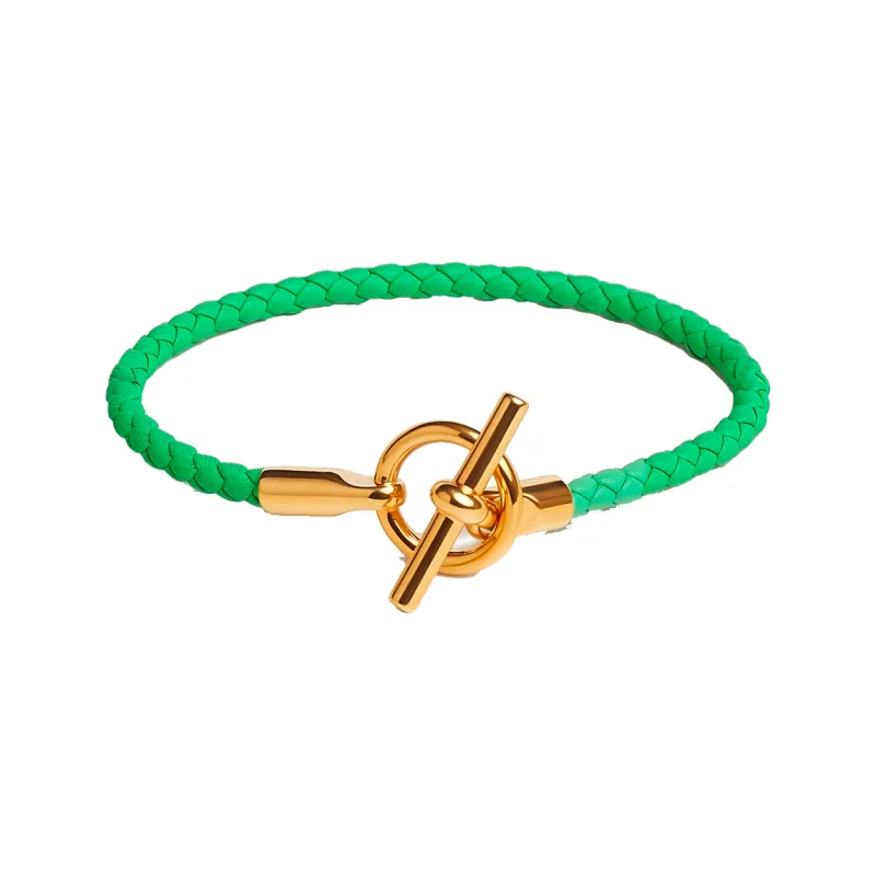 HERMES Glenan H Bangles Women's Green-0