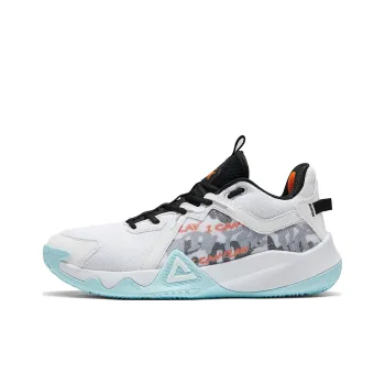 PEAK Apocalypse Basketball Shoes Men Low Top All White/Black