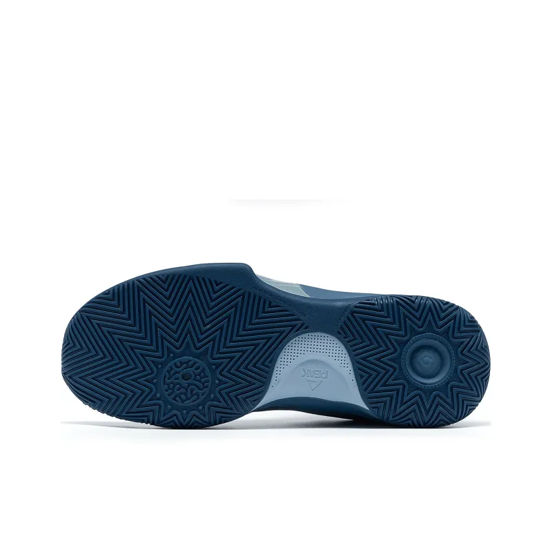 PEAK State Extremely Large Triangle 1.0 Cushioning Anti-Slip And Wear-Resistant Mid-Top Basketball Shoes Photo Blue-5