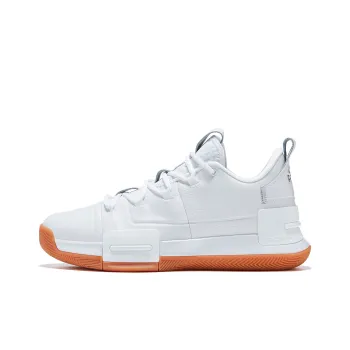 PEAK Flash Taichi Cushioning Anti Slip And Wear Resistant Coverage Support Low Top Basketball Shoes White