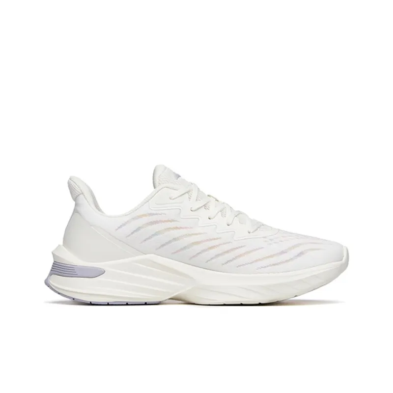 Anta DuCi1 Cushioning Anti Slip Wear Resistant Breathability Low Top A shock Running Shoes Women's Ivory White-1