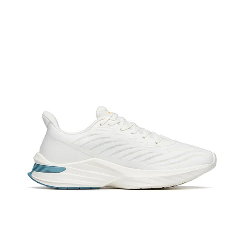 Anta DuCi1 Cushioned Slip Resistant Abrasion Resistant Breathable Low Top A shock Casual Running Shoes Men's White-1
