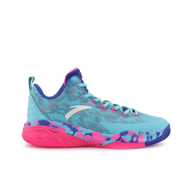Anta Diamond Extreme Anti Slip Wear Resistant Low Top Basketball Shoes Men's Blue-1