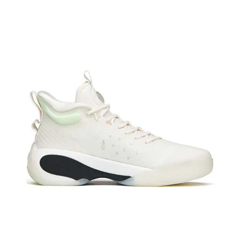 ANTA KT7 Basketball Shoes Men High Top White/Black/Green-1