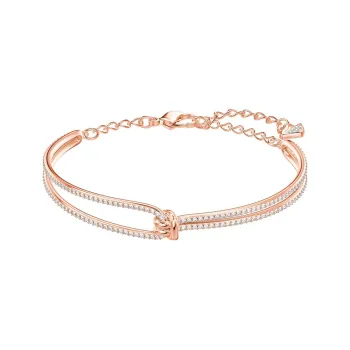 Swarovski Artificial Crystal Bangles Women's Rose Gold Tone Plated