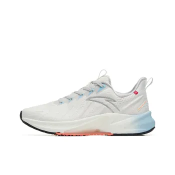 Anta Rocket 4.0 Advanced Training Collection Breathable Low Top Running Shoes Women's White Silver Orange