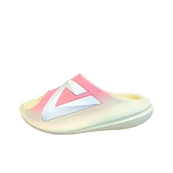 PEAK Very Small Fat Drag EVA Totem Slide Slippers Women's Pink Yellow