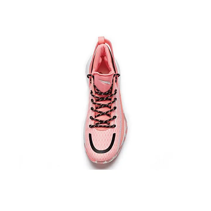 Anta UFO2.0 Celestial 2 Cushioning Anti-Slip And Wear-Resistant High-Top Performance Basketball Shoes Pink Black White-2