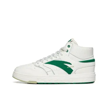 Anta Street Naughty High Top Skateboard Shoes Women's White Green