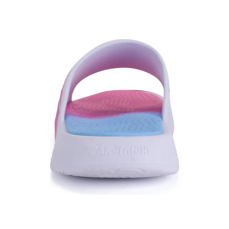 PEAK State Extremely Large Triangle 1.0 Slide Slippers Unisex White Pink Blue-4