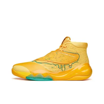 Anta Thompson KT6 Collection Citrus Bomb Cushioning Anti Slip And Wear Resistant High Top Basketball Shoes Lemon