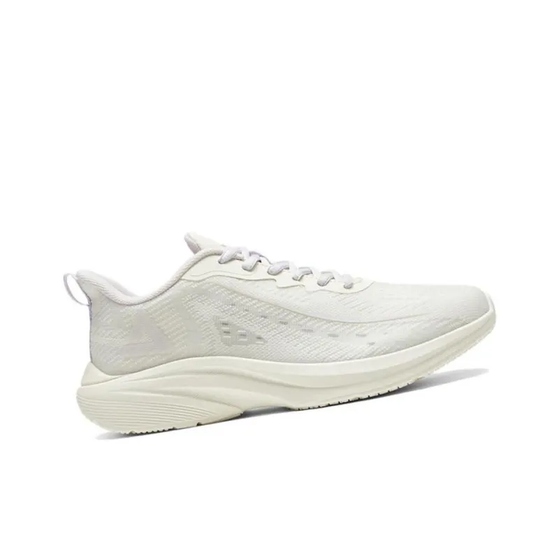 PEAK Qingyi Anti Slip And Wear Resistant Breathable Low Top Running Shoes Women's Canvas White-2