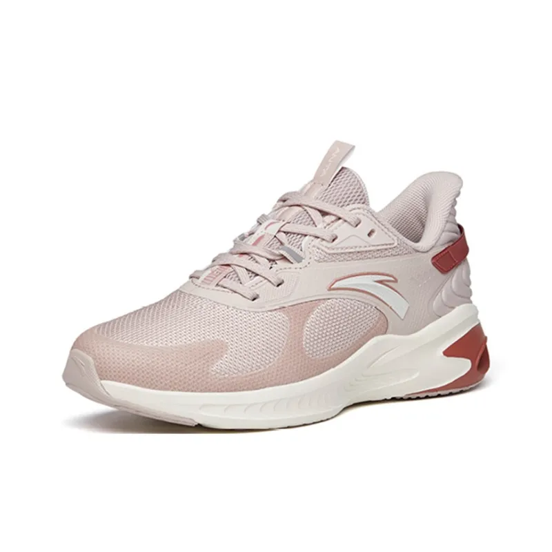 Anta Rocket 2.0 Cushioned Abrasion Resistant Slip Resistant Low Top Running Shoes Women's Lotus Gray-2