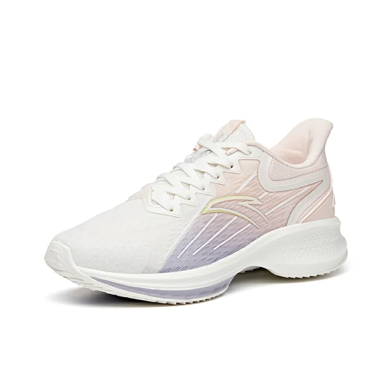 Anta Gazelle 1.0 Low Top Running Shoes Women's Pink White Purple-1