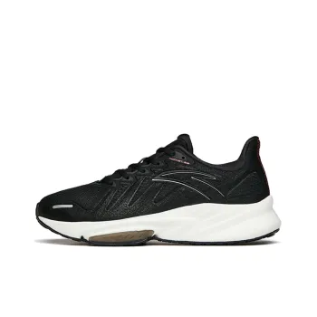 Anta Anti Slip Wear Resistant Low Top Running Shoes Men's Black Gray