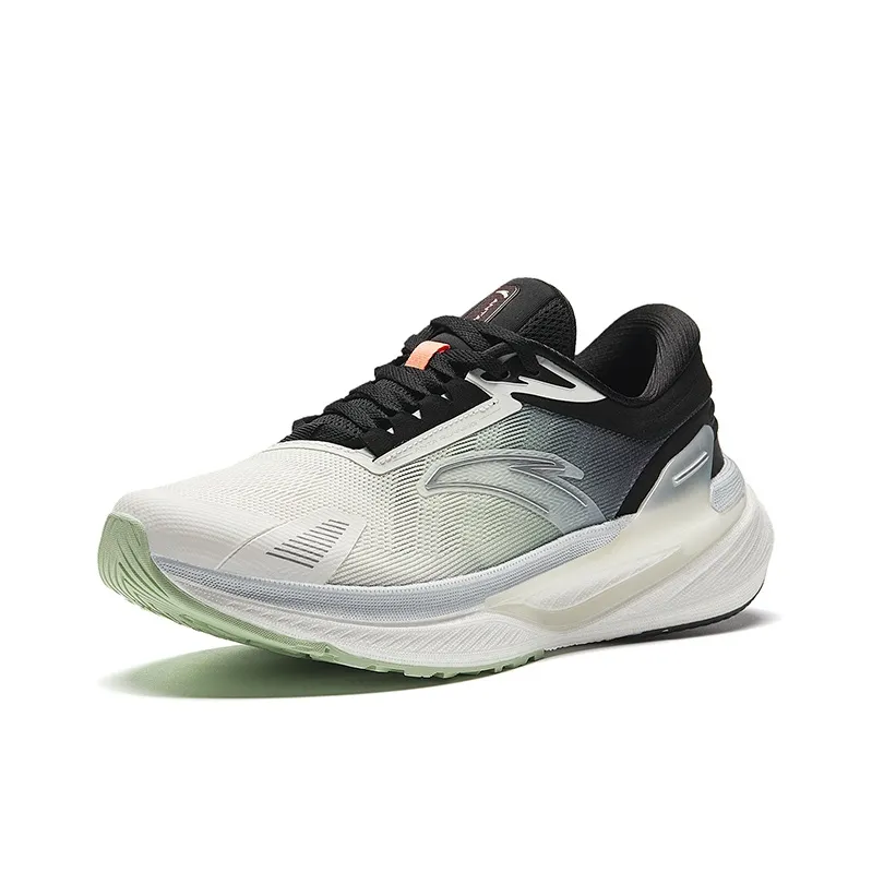 Anta CC Wear Resistant Low Top Casual Running Shoes Men's White Black-1