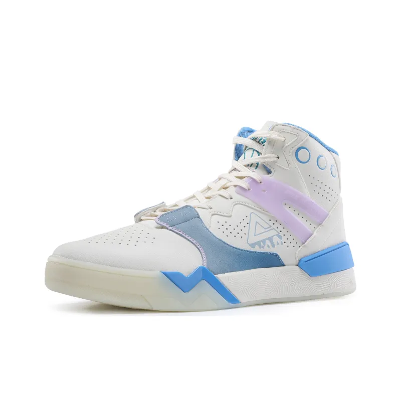 PEAK Taichi 910 High Top Skateboard Shoes Men's White-1
