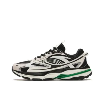 Anta Walker Durable Breathable Low Top Running Shoes Men's Black White