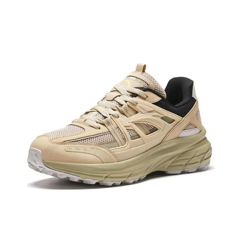 Anta AT955 Abrasion Resistant Low Top Running Shoes Men's Yellow-1